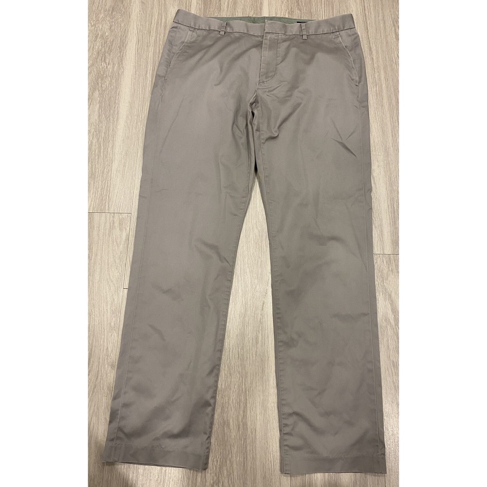 BONOBOS Weekday Warrior Friday Dress Pant Mens Size 35 x 32 ATHLETIC Gray Slim